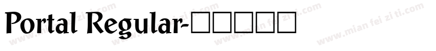 Portal Regular字体转换